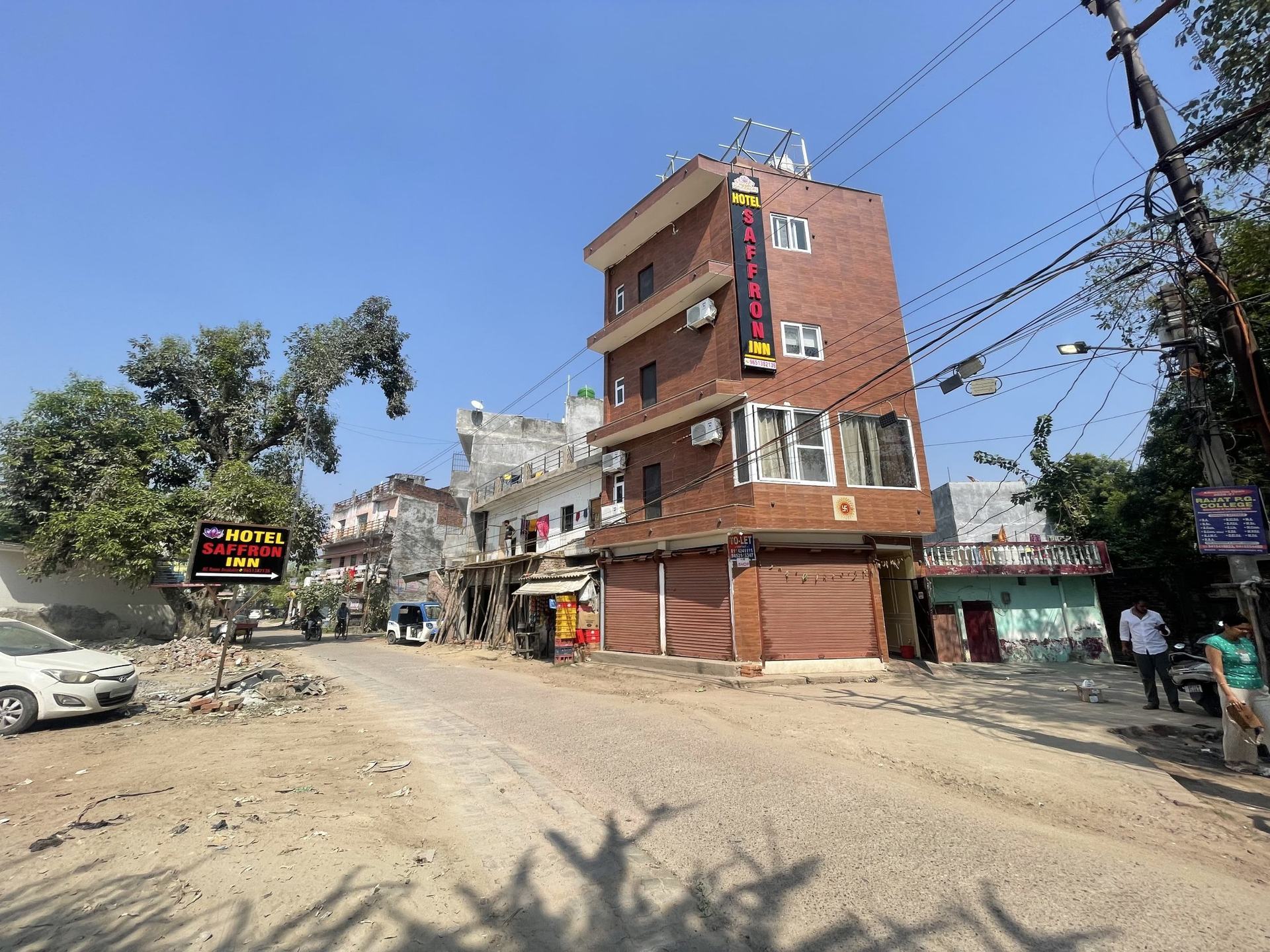 Hotel Saffron Inn building at Kanchanpur, Matiyari